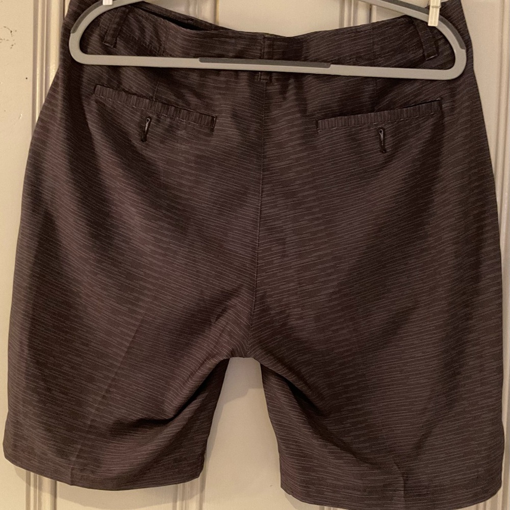Men's Striped Black Shorts - Picture 4 of 5
